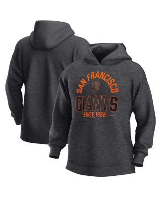 Fanatics - Men's Heather Charcoal San Francisco Giants Fleece Pullover Hoodie