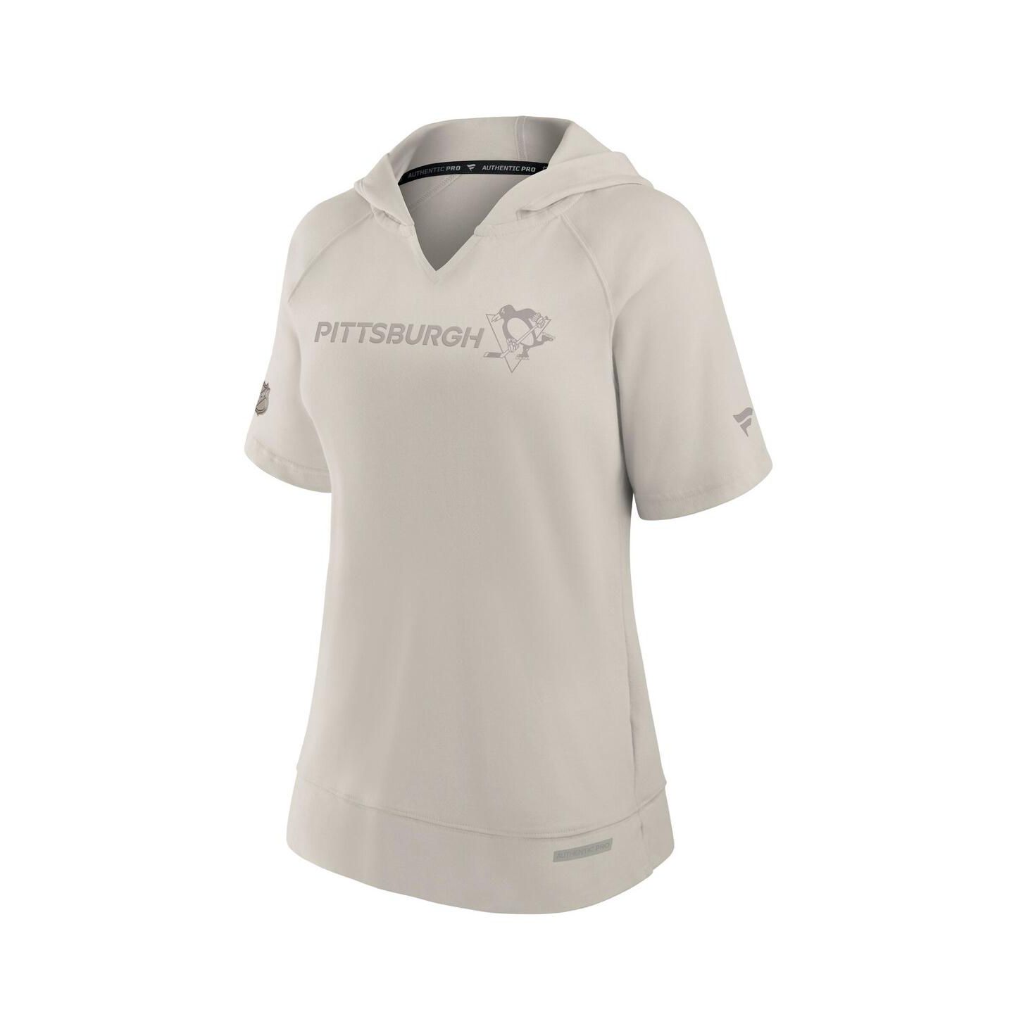 Женский топ Fanatics Cream Pittsburgh Penguins Authentic Pro Road Fashion — фото 2