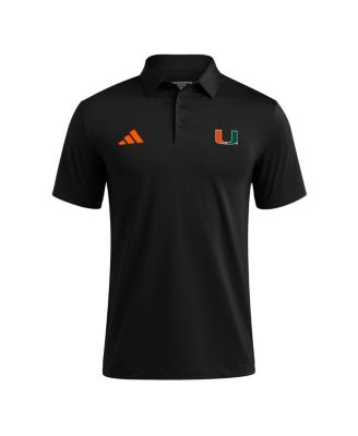 Men's Black Miami Hurricanes Ultimate 365 Polo Shirt