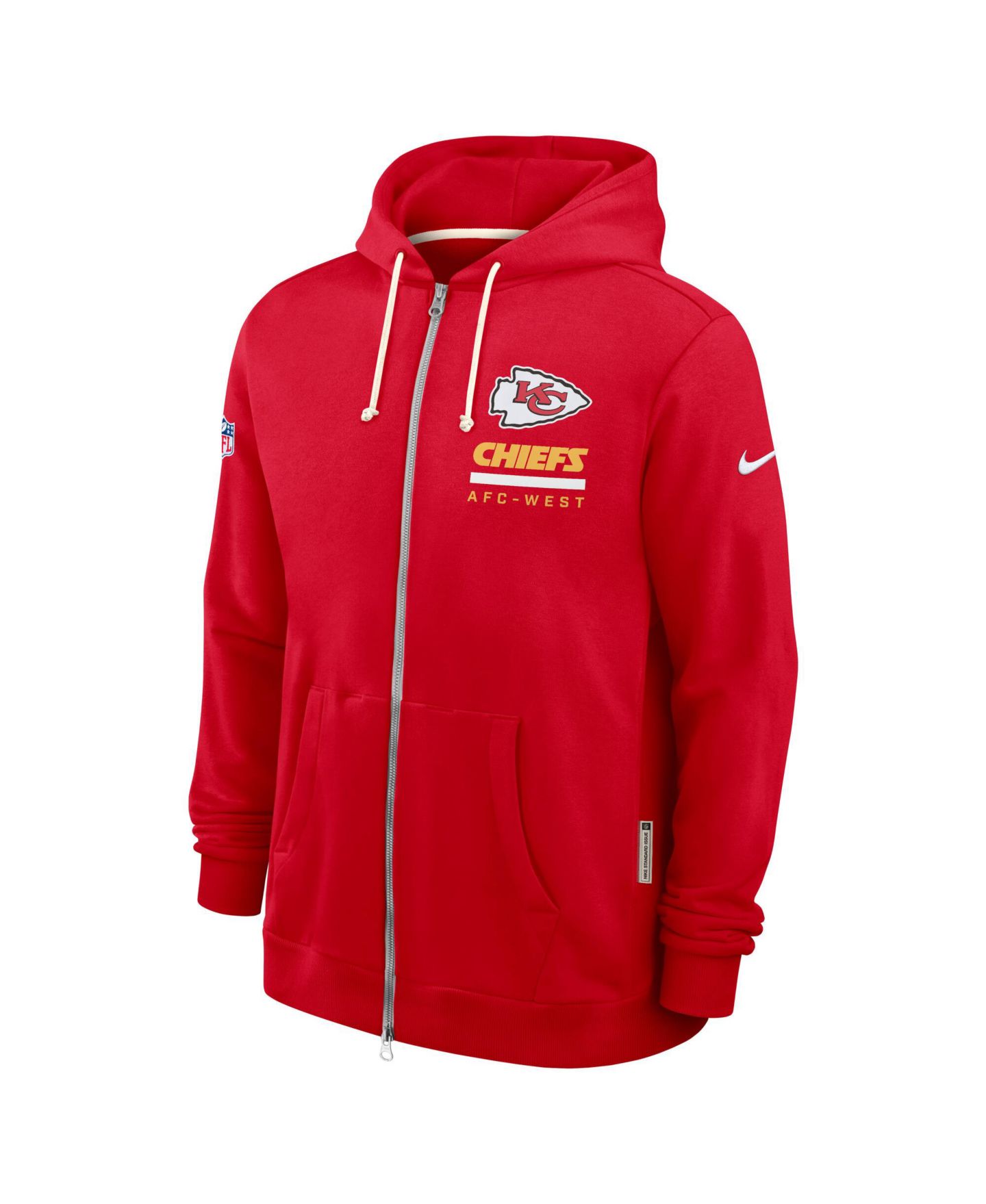 Мужское худи Nike Red Kansas City Chiefs Sideline Utility Player Performance Full-Zip — фото 5