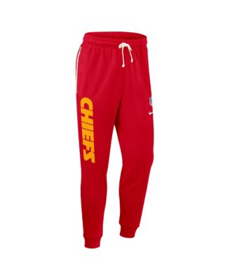 Men's Red Kansas City Chiefs Sideline Ground Game Performance Taper Pants