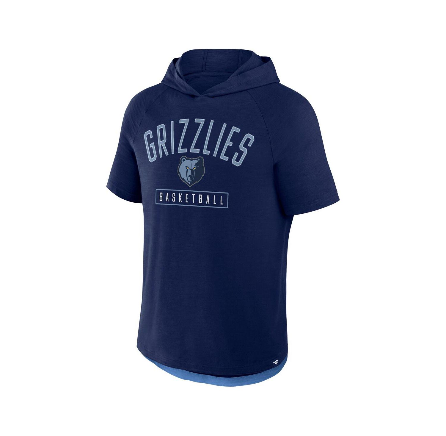 Men's Navy Memphis Grizzlies Pass Legend Raglan Hoodie T-Shirt