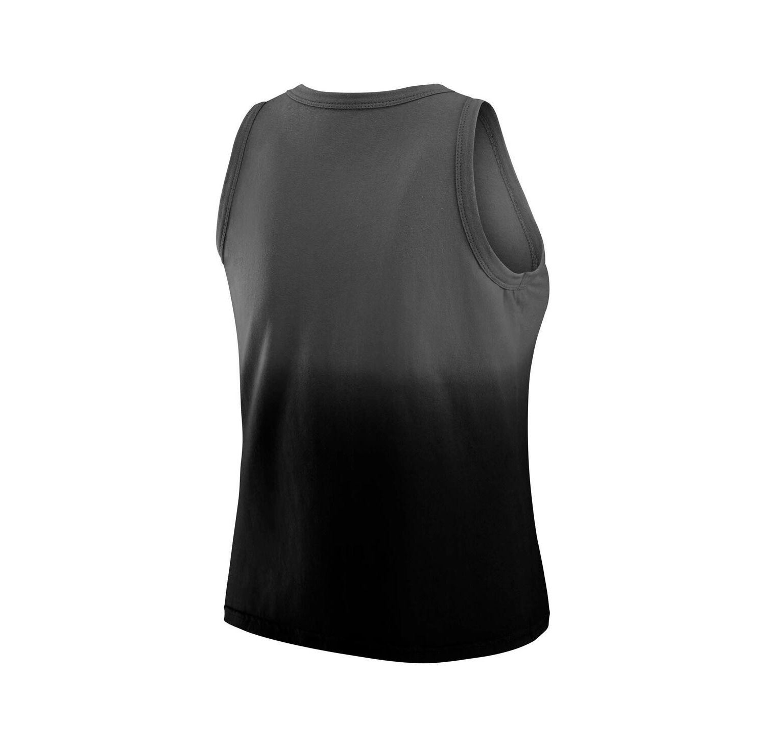 Women's Black New Orleans Saints Ombre Tank Top