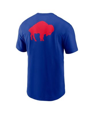 Men's Royal Buffalo Bills Rewind Front and Back Hit Essential T-Shirt