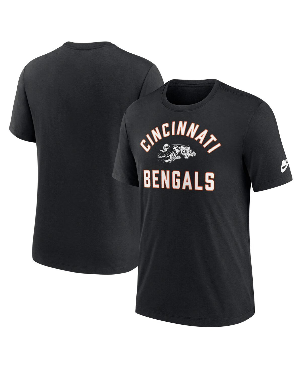Nike Men's Black Cincinnati Bengals Favorable Timeline Tri-Blend T-Shirt