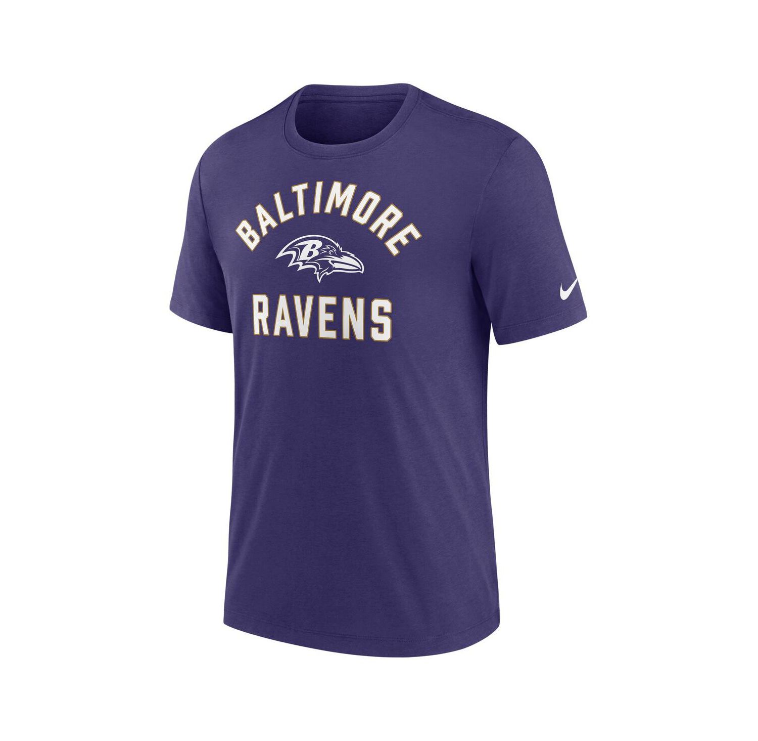 Men's Purple Baltimore Ravens Favorable Timeline Tri-Blend T-Shirt