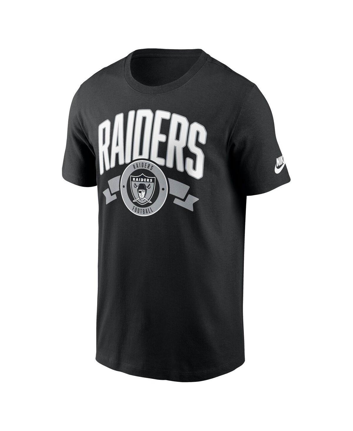 Nike Black Las Vegas Raiders Rewind Front And Back Hit Essential T-shirt In Black