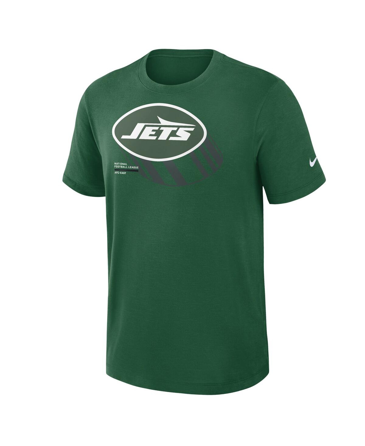 Nike Green New York Jets Left End Run Slub Performance T-shirt In Green