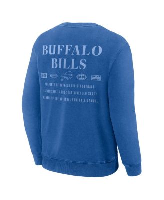 Men's Royal Buffalo Bills Deep Route Pullover Sweatshirt