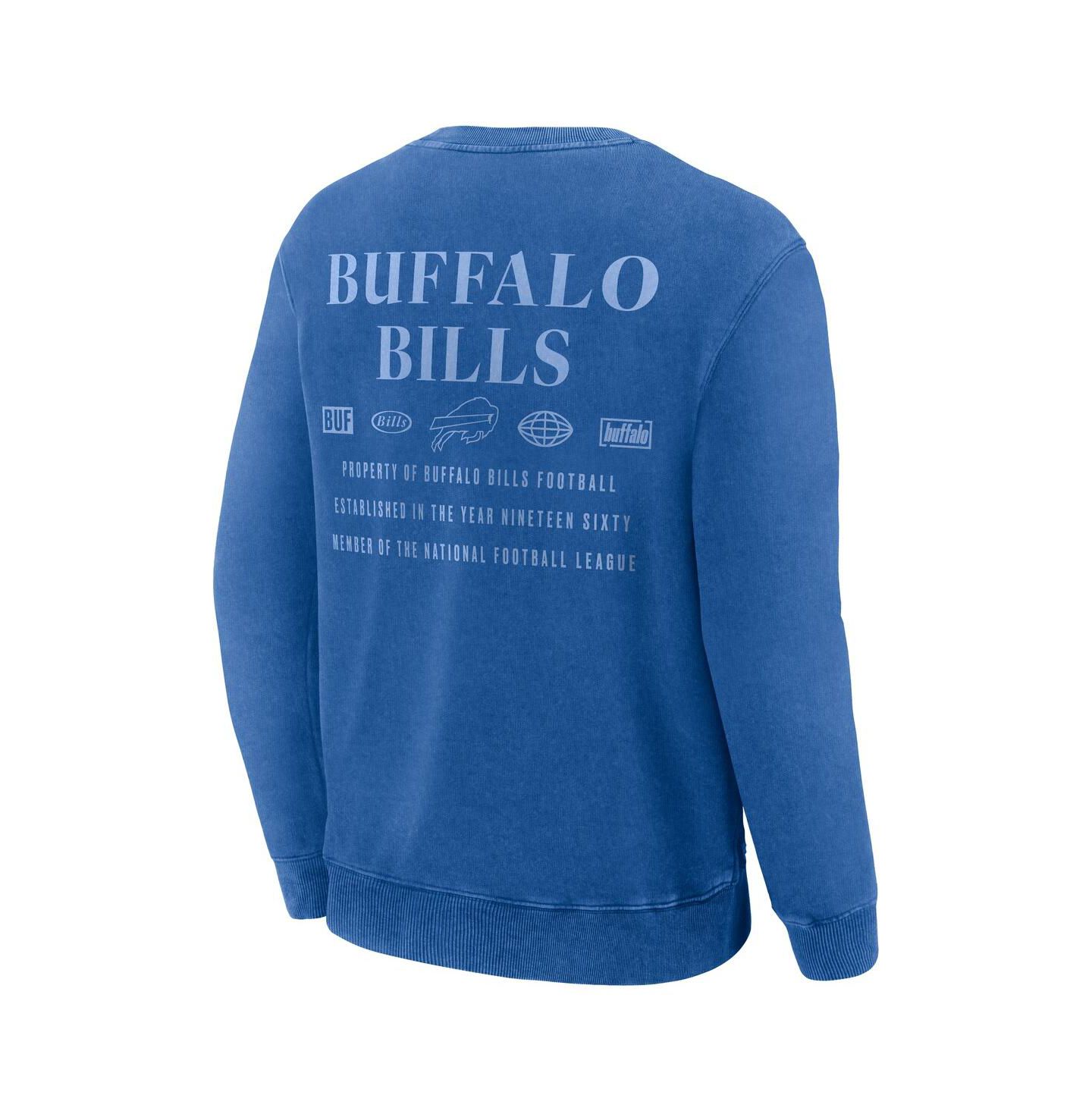 Мужская толстовка Fanatics Royal Buffalo Bills Deep Route Pullover — фото 3