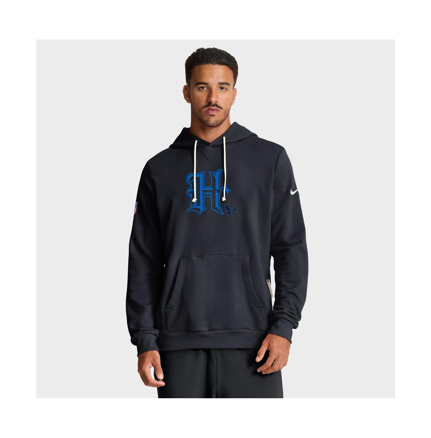 Мужские худи Nike Navy Houston Texans Sideline Offensive Set Play Performance Pullover — фото 1