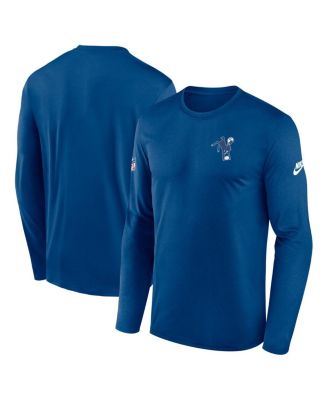 Nike - Men's Royal Indianapolis Colts Legend Small Logo Performance Long Sleeve T-Shirt