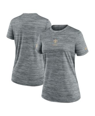 Nike - Women's Gray New Orleans Saints Sideline Velocity Performance T-Shirt