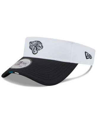 New Era - Men's White/Black Jacksonville Jaguars 2025 NFL Training Camp Adjustable Visor Hat