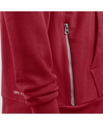 Men's Cardinal Arizona Cardinals Sideline Initial Home Performance Pullover Hoodie