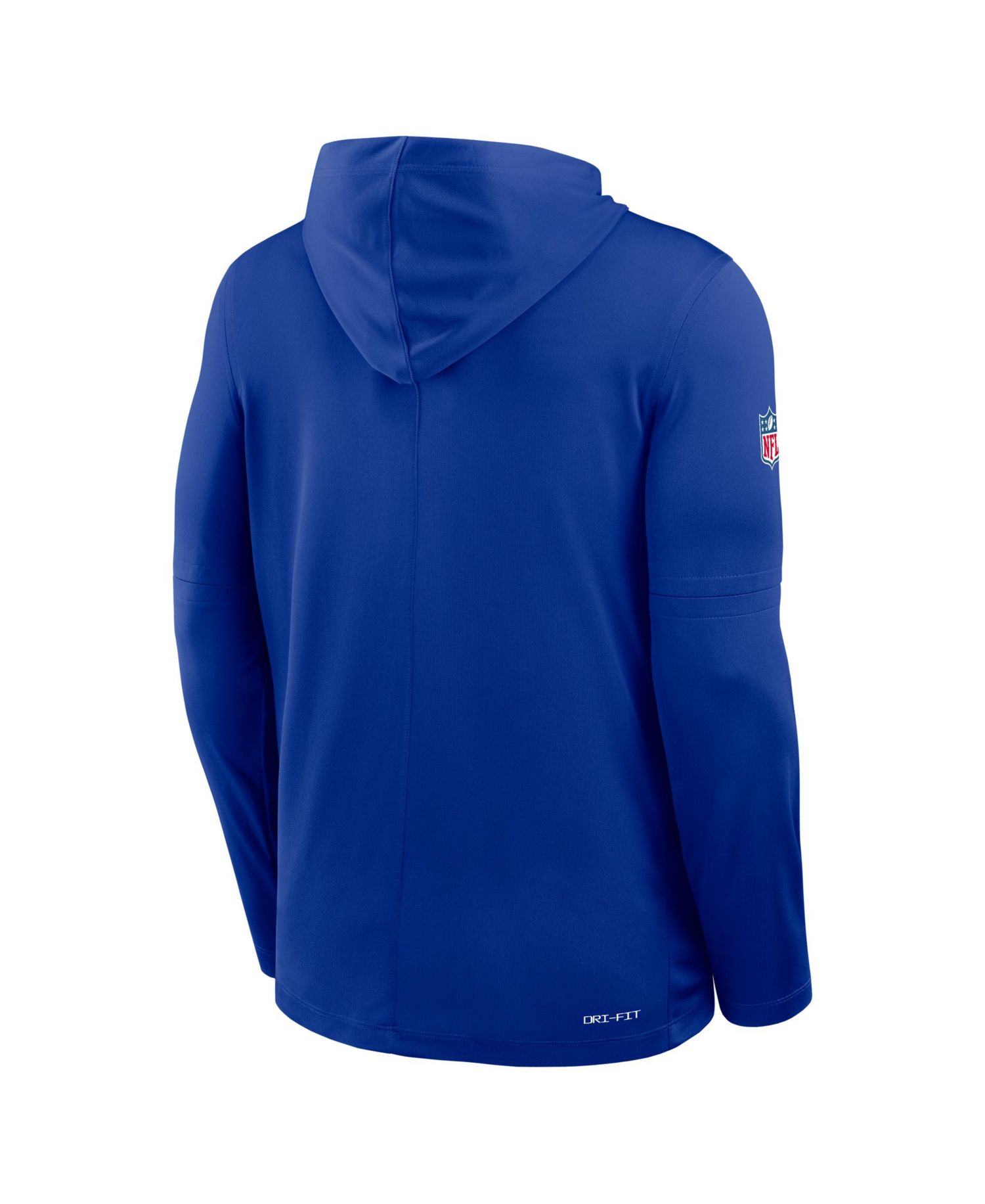 Men's Royal Buffalo Bills Sideline Pure Fury Performance Long Sleeve Hoodie T-Shirt
