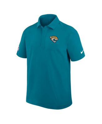 Men's Teal Jacksonville Jaguars Sideline City Pride Woven Performance Polo Shirt