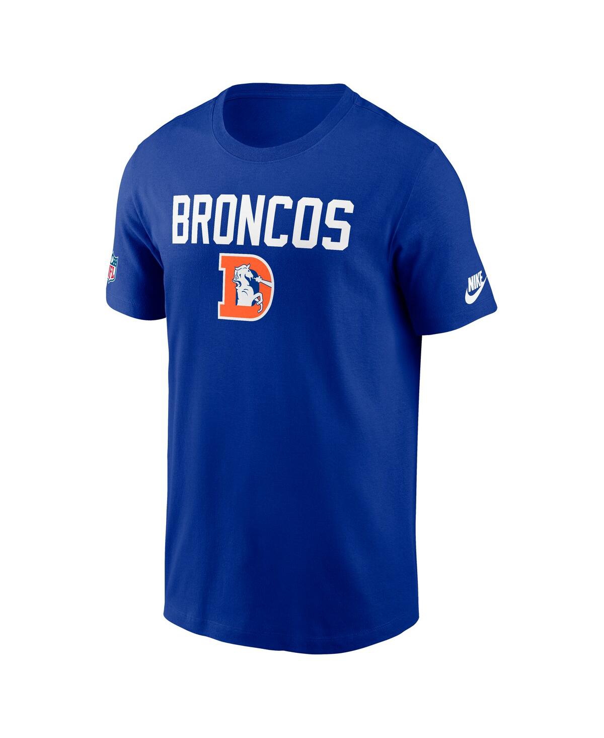 Nike Royal Denver Broncos Alt Pack Onside Conversion Performance T-shirt In Blue