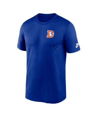 Men's Royal Denver Broncos Sideline Alt Pack Small Logo Legend Performance T-Shirt