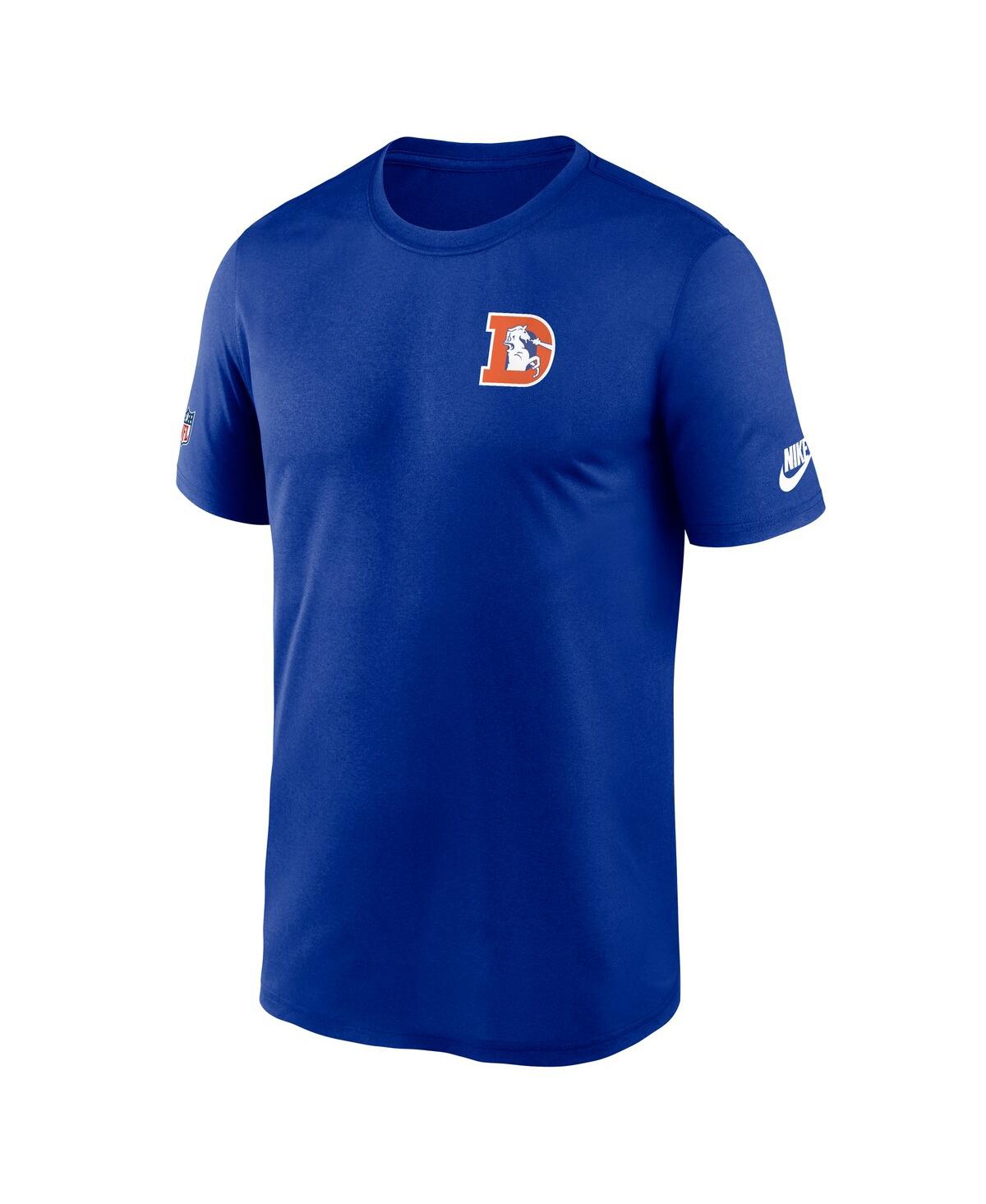 Nike Royal Denver Broncos Sideline Alt Pack Small Logo Legend Performance T-shirt In Blue