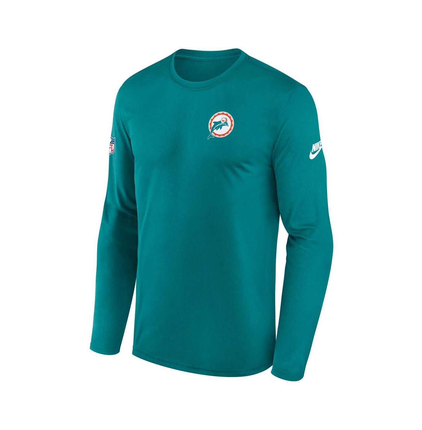 Мужской лонгслив Nike Miami Dolphins Legend с маленьким логотипом, Aqua — фото 2