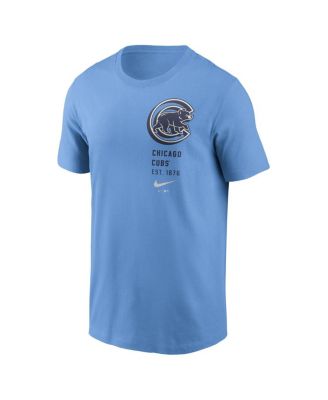 Men's Light Blue Chicago Cubs Record Shattered T-Shirt