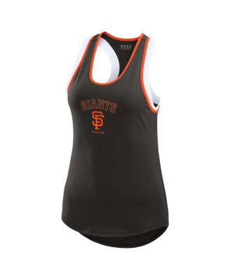 Women's Black San Francisco Giants Color Block Racerback Tank Top