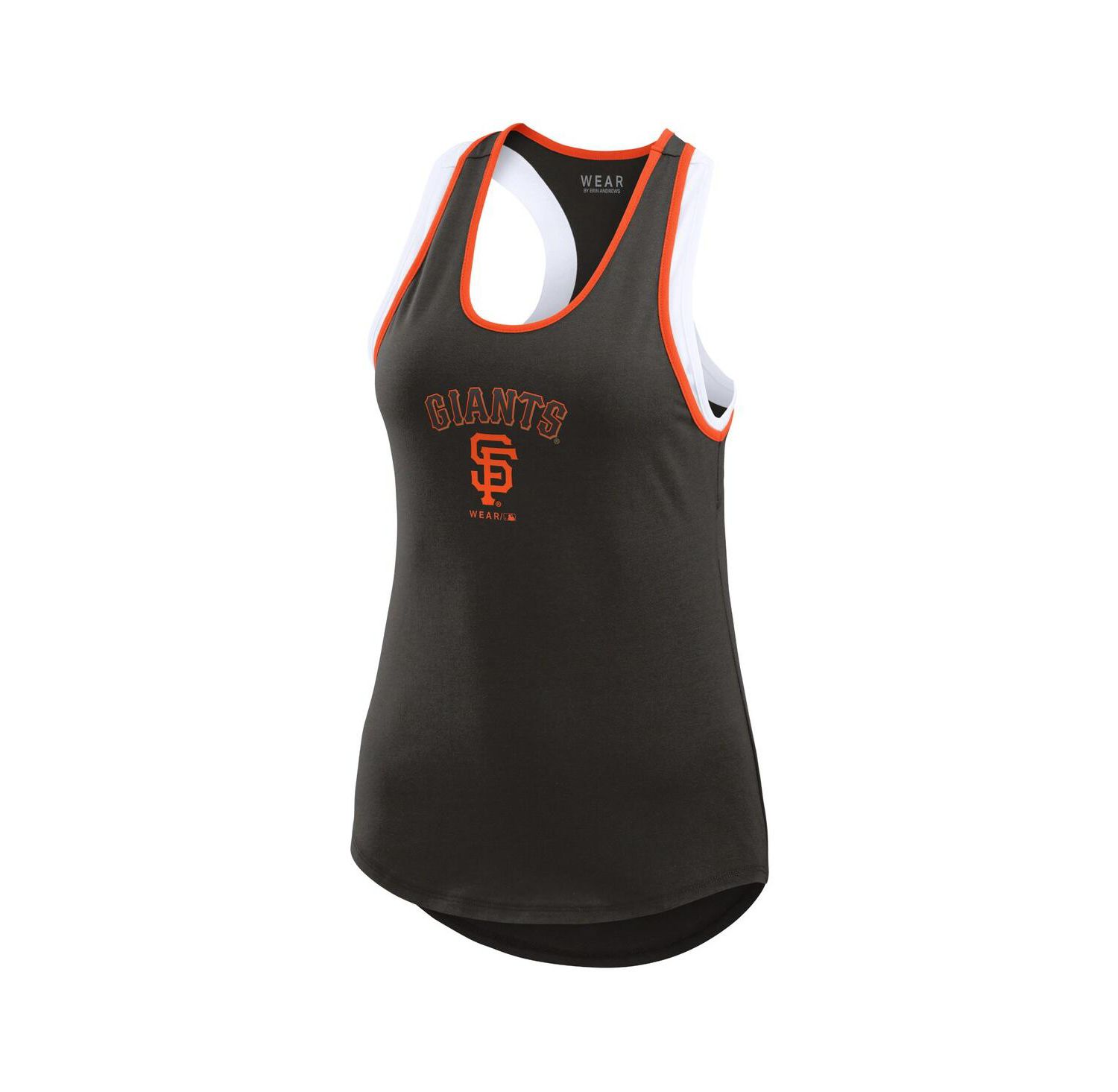 Women's Black San Francisco Giants Color Block Racerback Tank Top