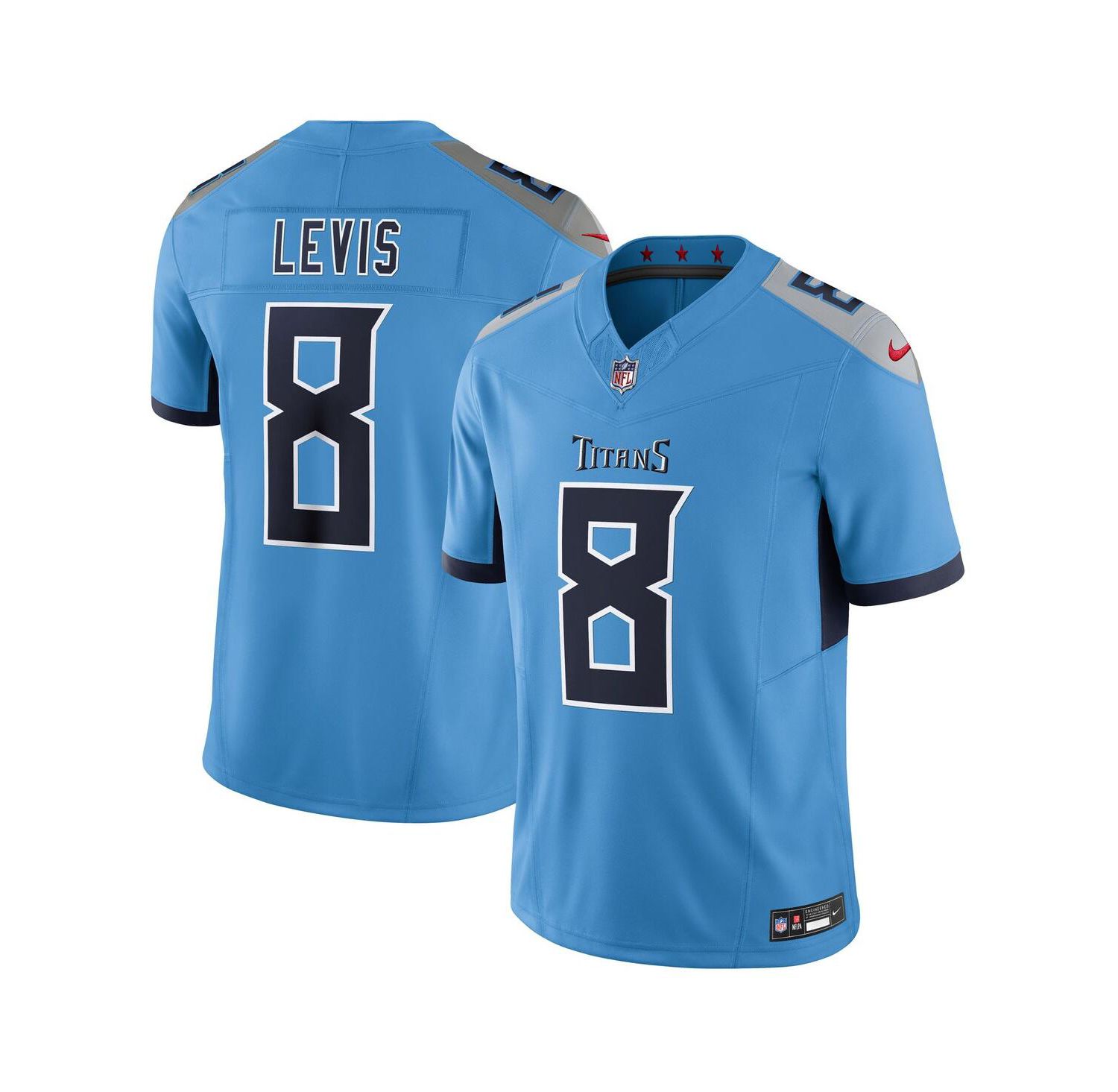 Men's Will Levis Light Blue Tennessee Titans Alternate Vapor F.U.S.E. Limited Jersey