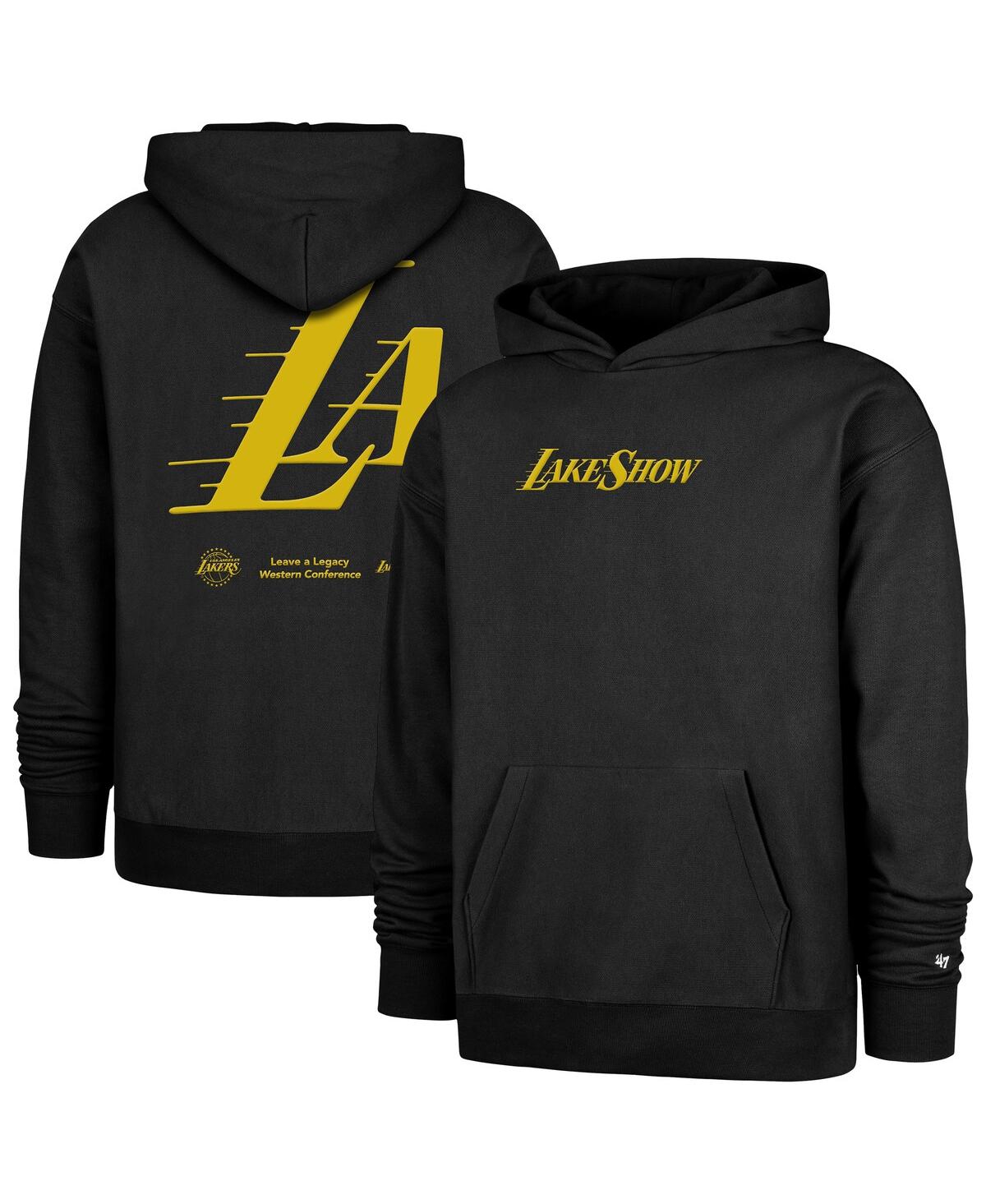 Men's Black Los Angeles Lakers 2024/25 City Edition Double Crossover Foundation Pullover Hoodie - Black