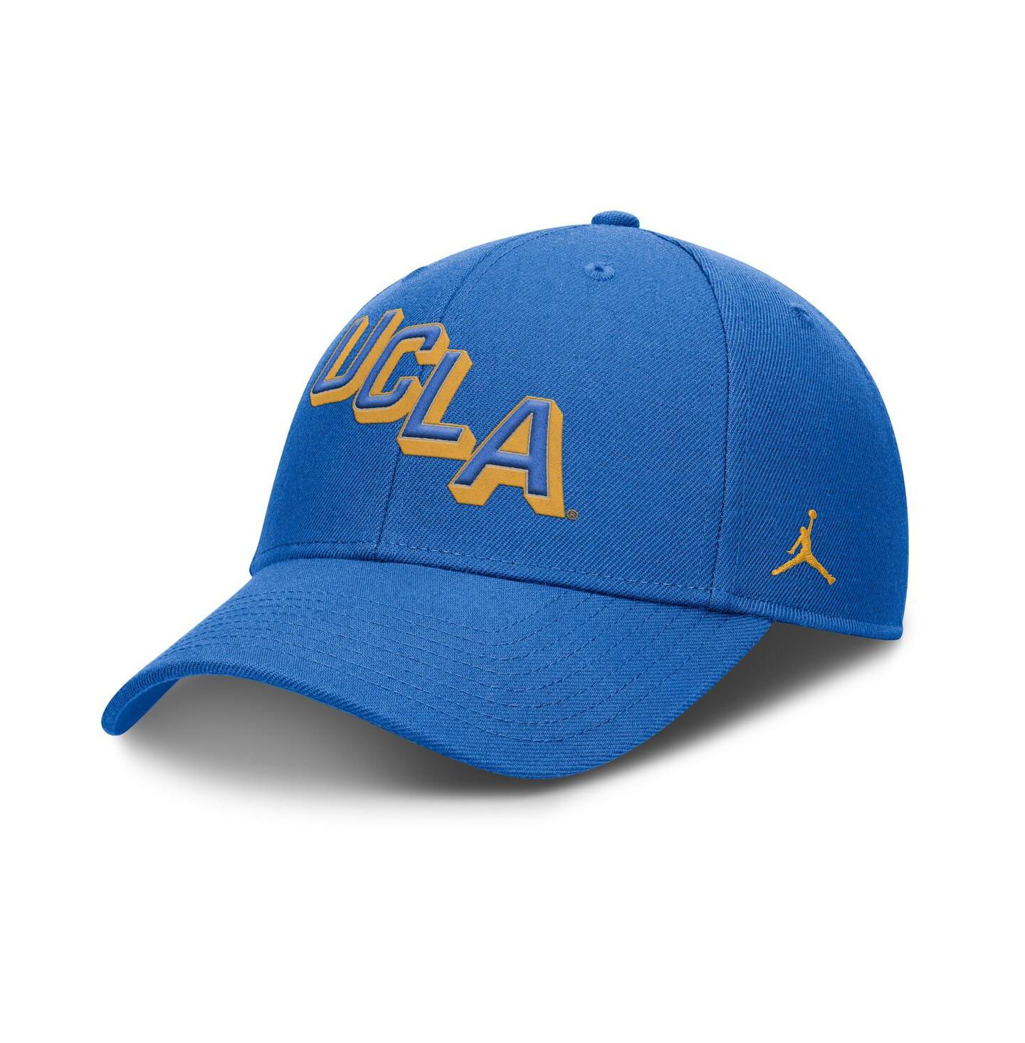 Мужская кепка Jordan Blue Ucla Bruins Slanted Primetime Rise Performance Adjustable Hat — фото 1