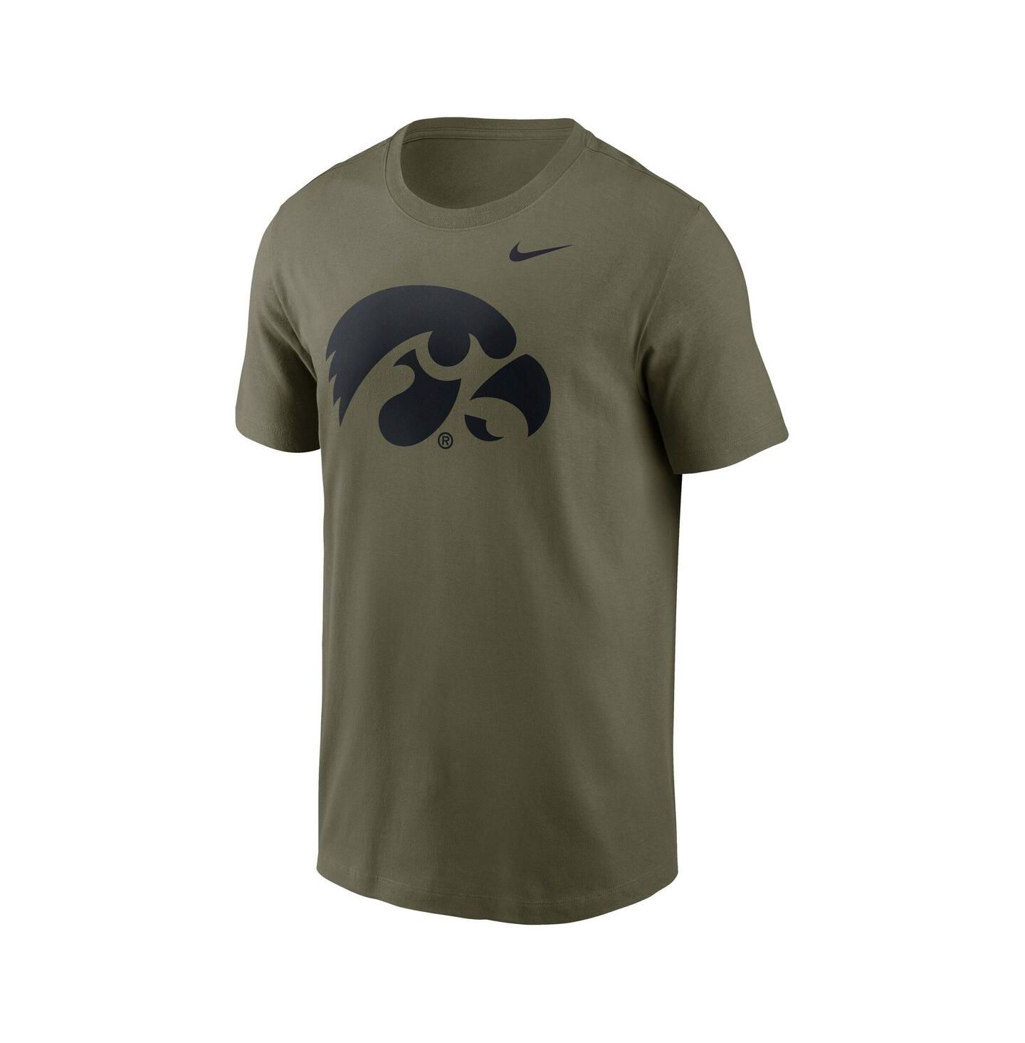 Мужская футболка Nike Olive Iowa Hawkeyes Primetime Logo Performance — фото 2