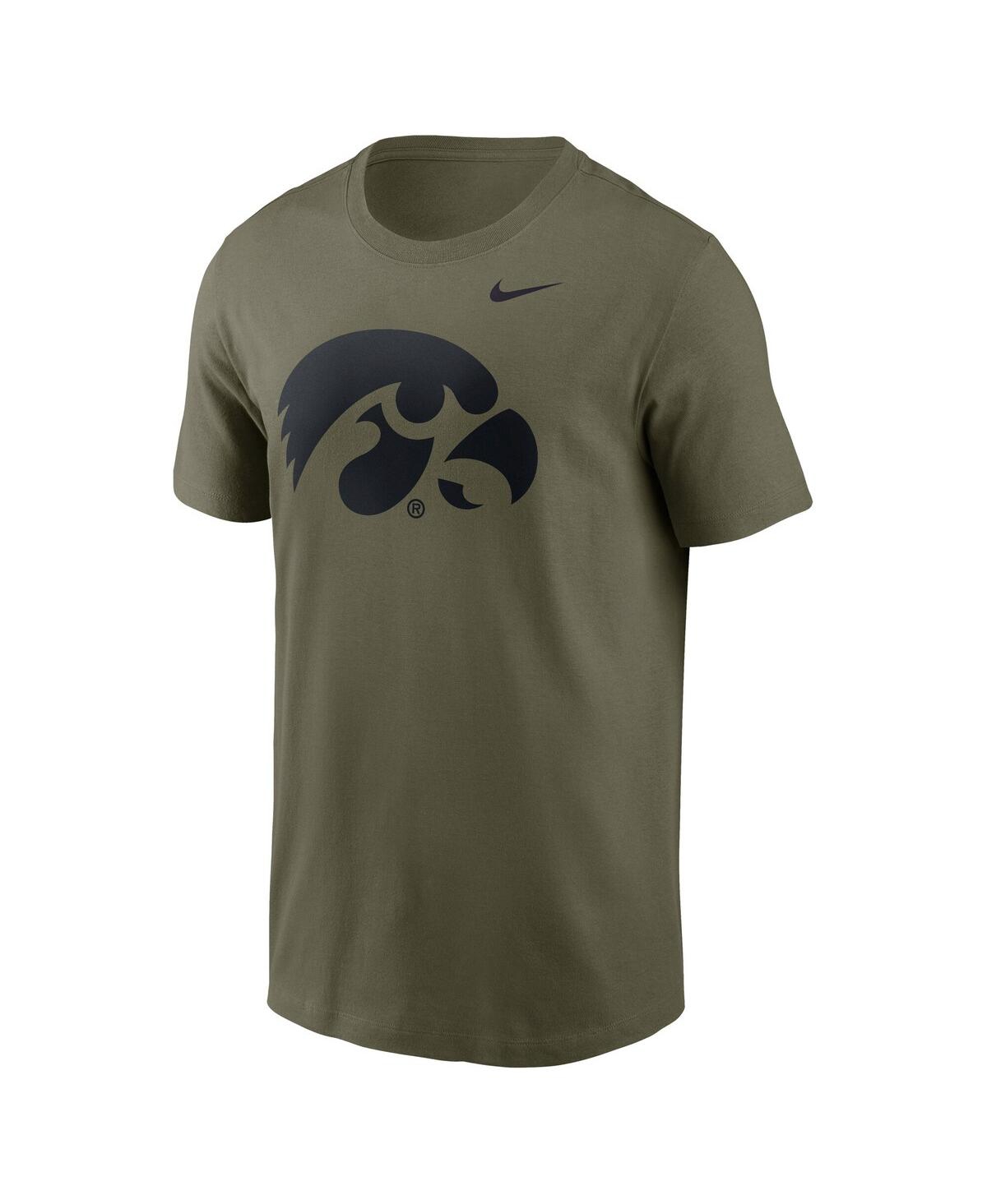 Nike Olive Iowa Hawkeyes Primetime Logo Performance T-shirt In Green