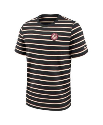 Men's Black Alabama Crimson Tide Athletic Prep Legacy Summit Stripe T-Shirt