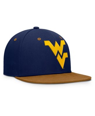 Men's Navy/Brown West Virginia Mountaineers Noboa Fitted Hat