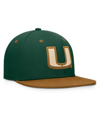 Men's Green/Brown Miami Hurricanes Noboa Fitted Hat