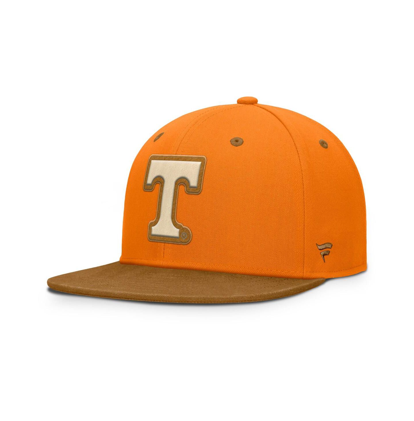 Мужская кепка Fanatics Tennessee Orange/Brown Tennessee Volunteers Noboa Fitted Hat — фото 1