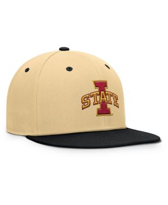 Men's Khaki/Black Iowa State Cyclones Balance Fitted Hat