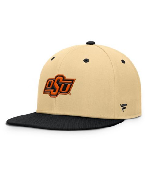 Мужская кепка Fanatics Khaki/Black Oklahoma State Cowboys Balance Fitted Hat