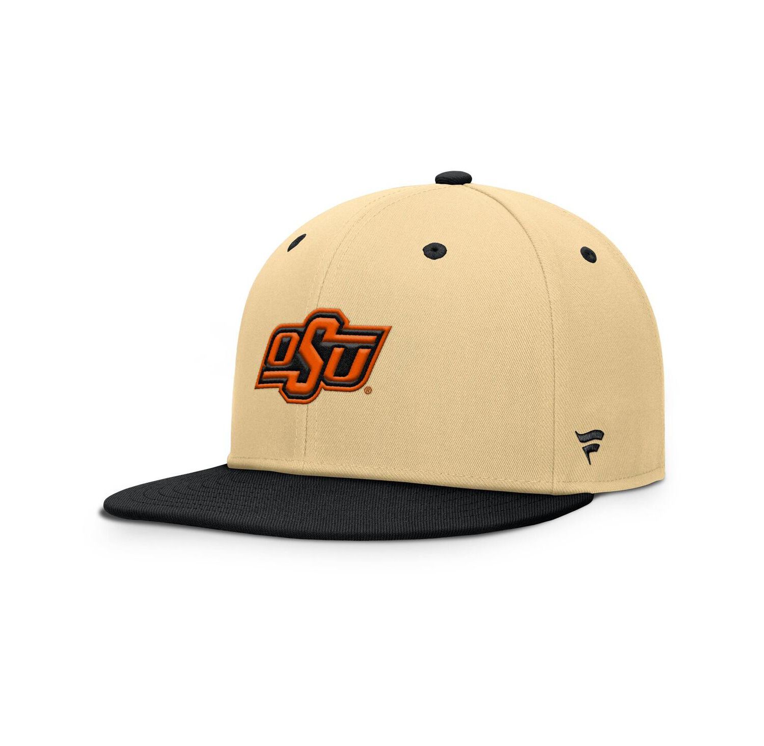 Men's Khaki/Black Oklahoma State Cowboys Balance Fitted Hat