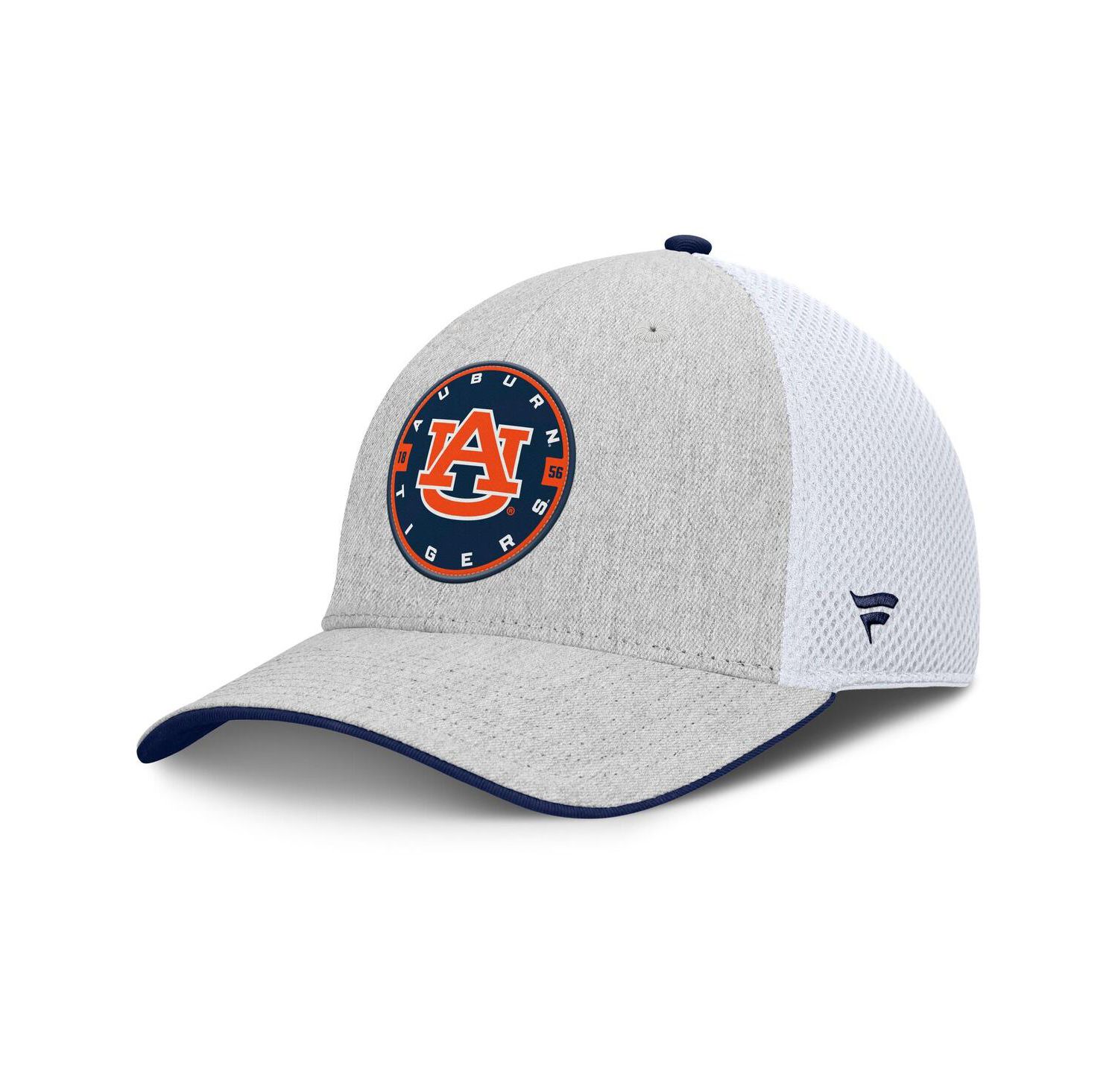 Men's Heather Gray/White Auburn Tigers Trigger Flex Hat