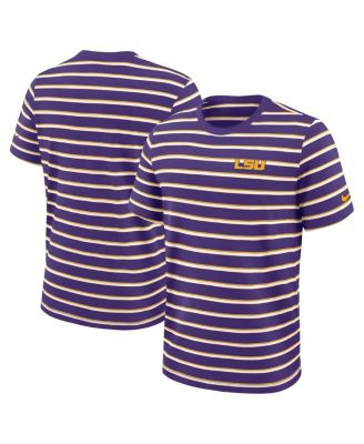 Men's Purple LSU Tigers Athletic Prep Legacy Summit Stripe T-Shirt