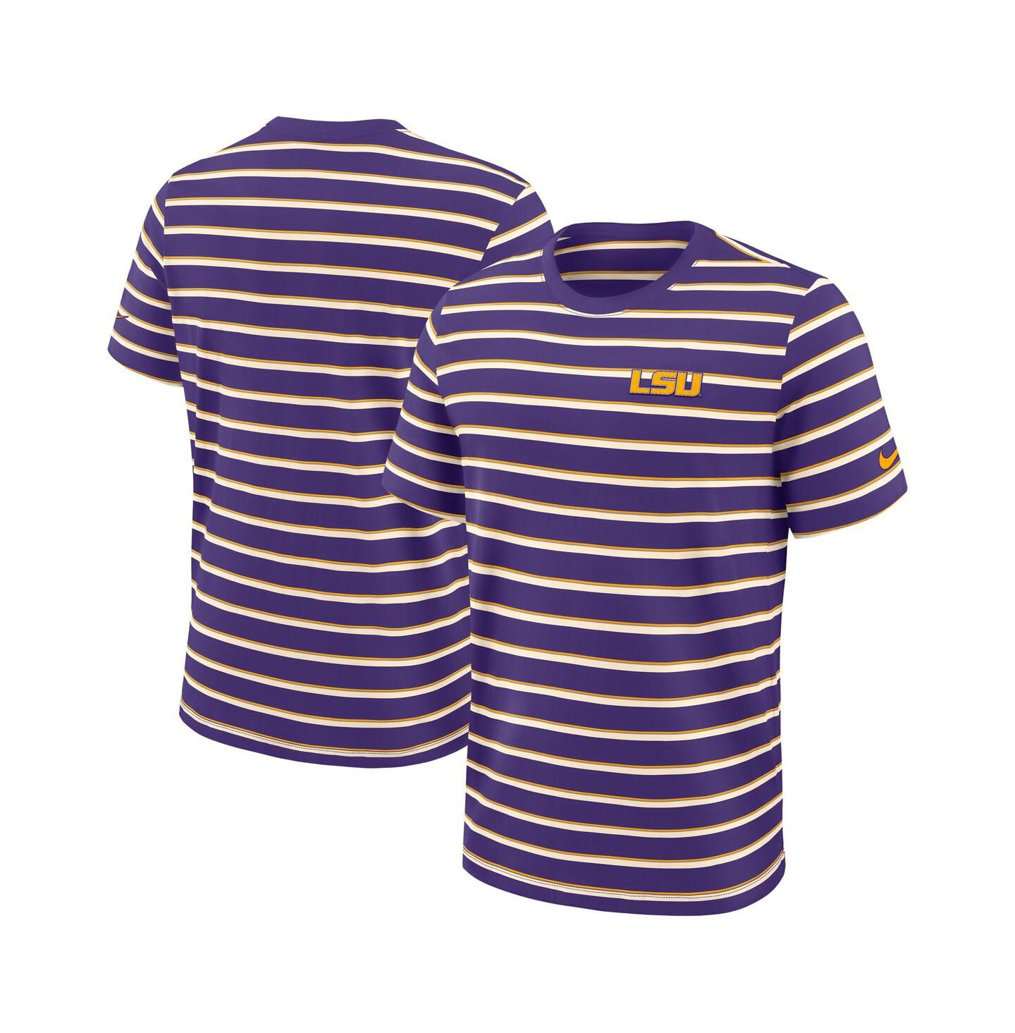 Мужская футболка Nike Purple LSU Tigers Athletic Prep Legacy Summit Stripe — фото 4