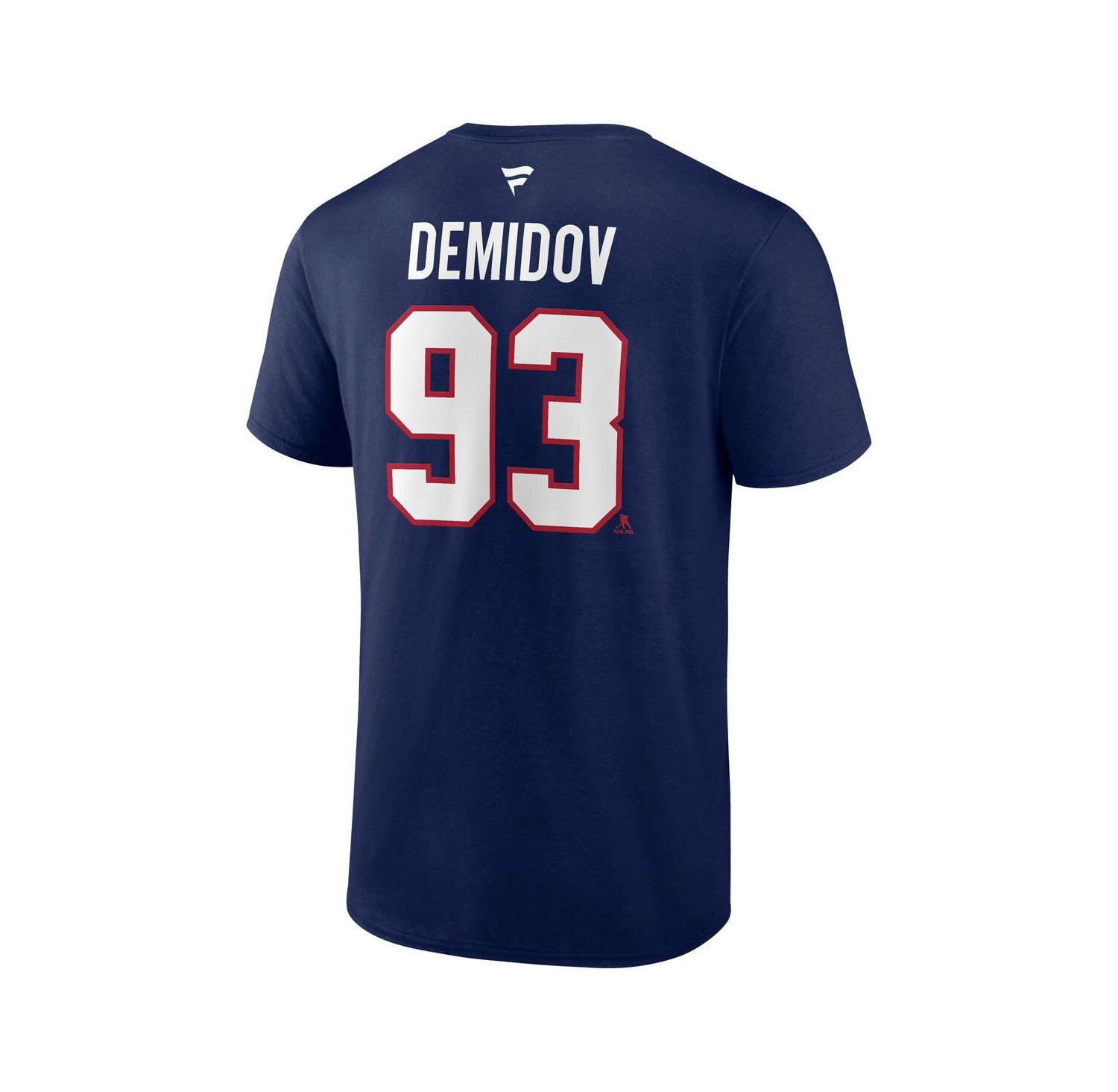 Men's Ivan Demidov Navy Montreal Canadiens Authentic Stacked Name & Number T-Shirt