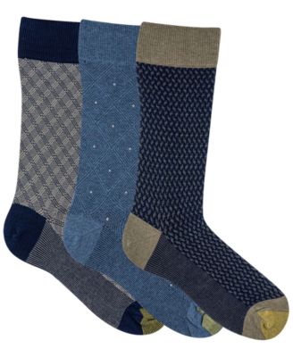 Men's 3-Pack Niles Dress Reinforced Toe Crew Socks