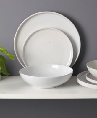 Speckled White 12 Pc. Dinnerware Set, Service for 4, Exclusively at Macy's