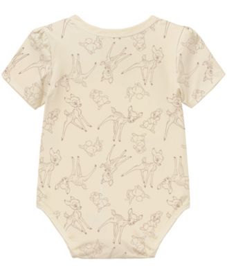 Baby Girls 3-Pack Bambi Short Sleeve Bodysuit