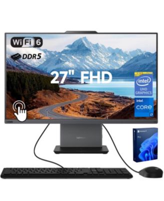 ThinkCentre neo 50a 27" Business All-in-One Intel Core i7 13620H 16GB RAM Intel UHD Graphics 512GB SSD Storage Windows 11 Pro FHD 100Hz - Black