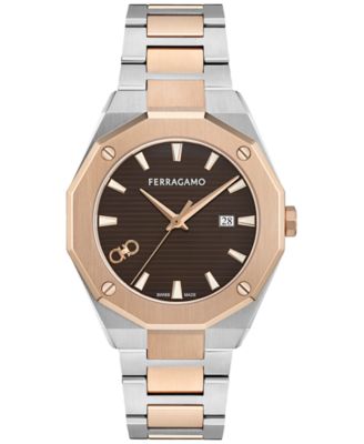 Ferragamo - Men's Swiss Edge Two-Tone Stainless Steel Bracelet Watch 40mm