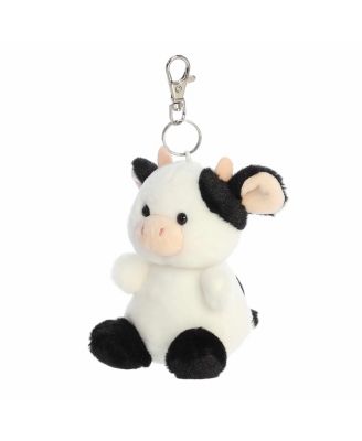 Mini Sweetie Cow Palm Pals Adorable Clip-On White 4"